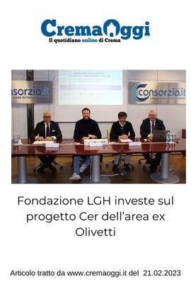 Fondazione LGH investe sul progetto Cer dell’area ex Olivetti